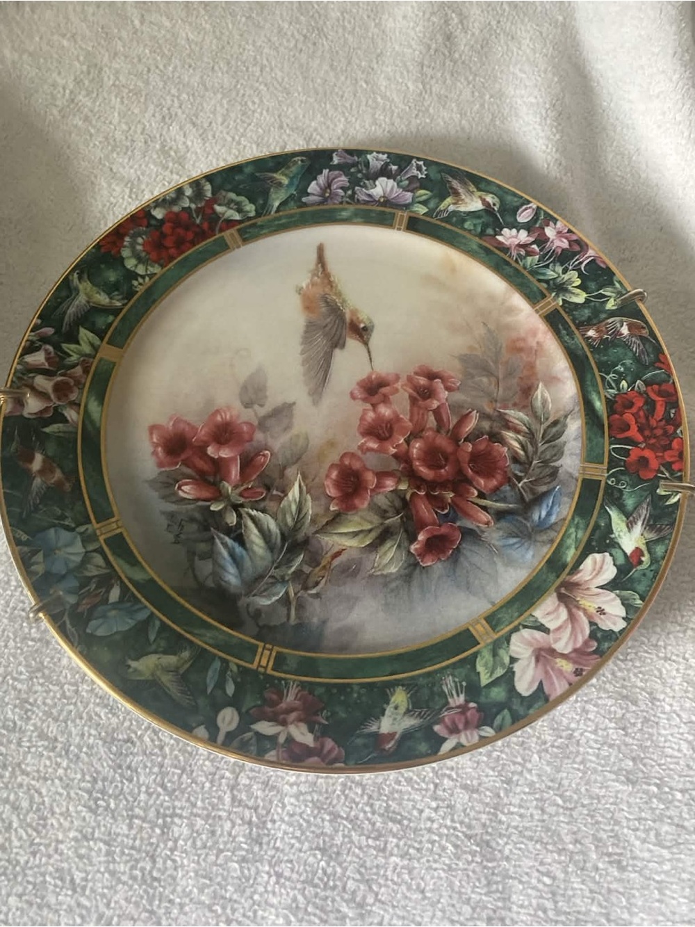 W. L. George Lena Liu 1993 Allen's Hummingbird Plate - Bradex: 84-G20-71.8